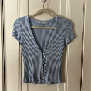 Reformation Light Blue Top